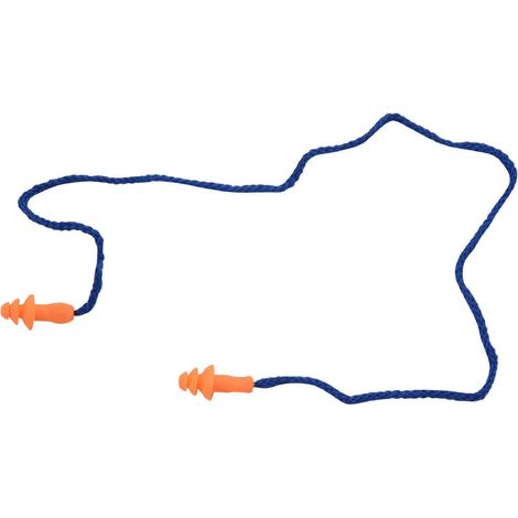 10er-Pack Ohrstöpsel – Gehörschutz mit Kordel, blau und orange (1/5)