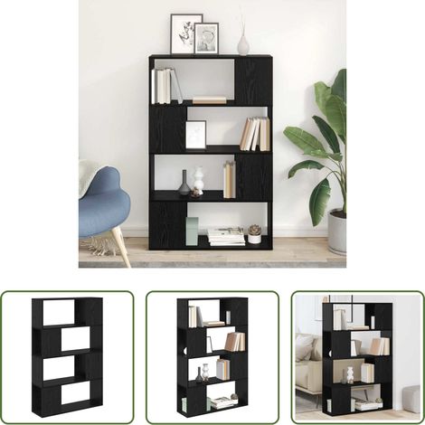 Meuble TV noir - Ensemble meuble TV Noir 80 x 24 x 125 cm Bois d'ingénierie (1/5)