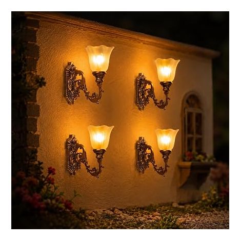 Muraux Lampes LED pour Décoration De Maisons De Poupées Éclairage De Micro Scène Et Lumière Blanche Accessoires DIY pour Modèles Architecturaux (1/5)