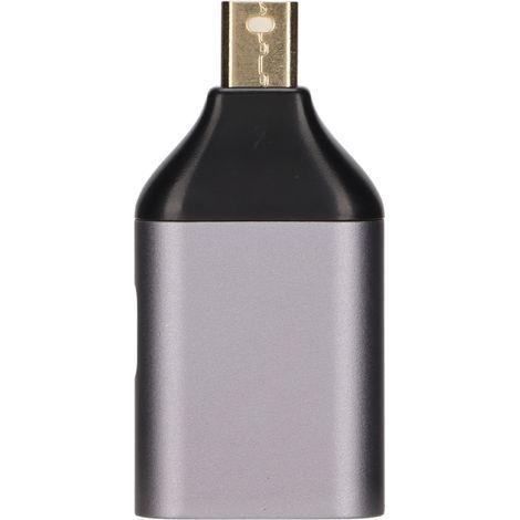 Adaptateur USB-C femelle vers Mini DisplayPort mâle 4K 60 Hz et adaptateur secteur PD pour téléphone portable, PC, projecteur et moniteur (1/5)