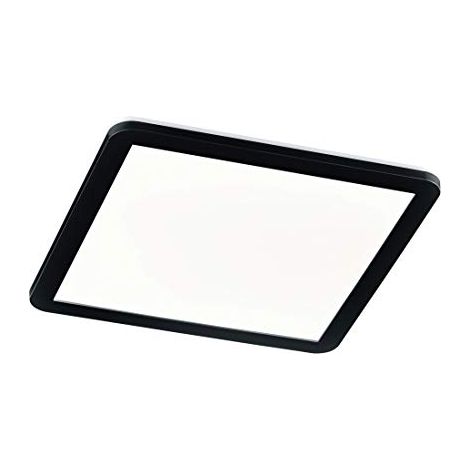Plafoniera Led Interno Moderna Dimmer Quadrata Nero Camillus GD Trio (1/4)