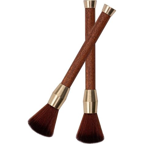 Sollbry Cepillo para molinillo de café, 2 piezas, cepillo de limpieza para molinillo de café, cafetera, máquina de espresso, cepillo de cocina, cepillo de limpieza sin pelos sueltos (1/5)