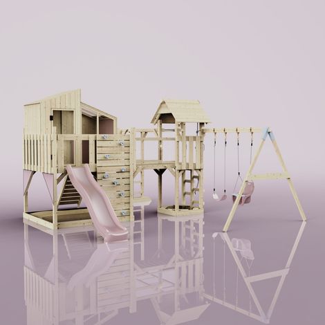 Tour de jeux Polarplay Emma Rosa 503 x 490 cm Balançoire bébé