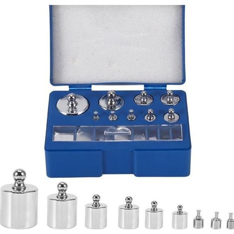 Kit de poids de balance en acier de précision - 17pcs - 211.1g 10mg-100g (1/4)