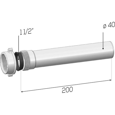 SCELTO DA DESIVERO PROLUNGA DN 40 CM 20 - 1"1/2 codice prod: DSV20685