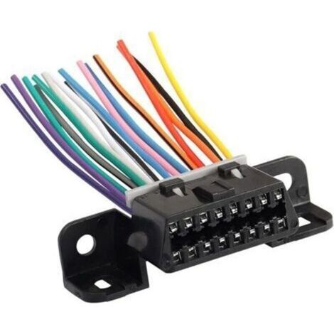 Cavo di prolunga con connettore femmina OBD2 a 16 pin, cavo di connessione OBD2 fisso, connettore per tavolo, cavo di connessione elettronica per automobile, colore per diagnostica automobilistica - 1 (1/5)