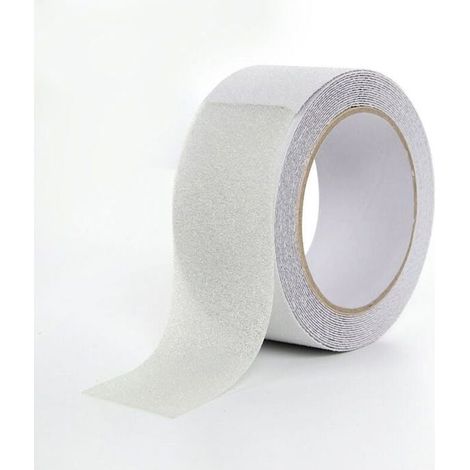 Ruban antidérapant en PVC de couleur transparente mate, 5m x 5cm, pour escaliers, marches, sols, décoration de sécurité (1/5)