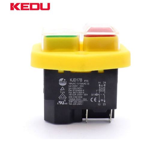Interrupteur électromagnétique KJD17B avec protection contre les sous-tensions et les surcharges Contacteur à quatre broches haute intensité pour équipements industriels (1/4)