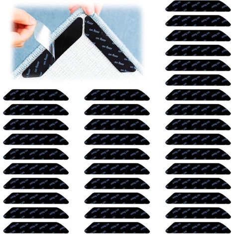 Bardusch-36 pcs tapis antidérapants lavables, forte adhérence, faciles à enlever, adaptés parquet et carrelage (1/5)