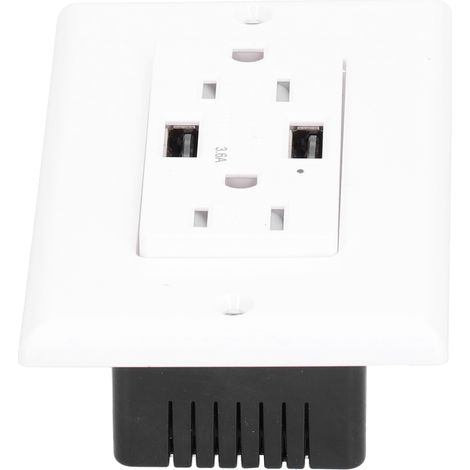 Prise de courant mince GFCI USB avec disjoncteur différentiel AC125V LD-URL15A A+A 3,6A (1/5)