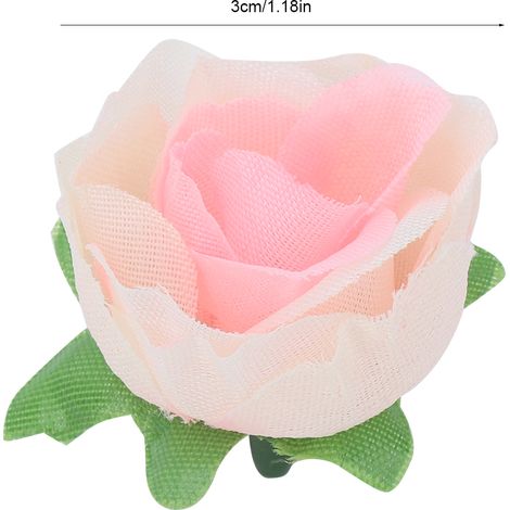 50 künstliche Blumen (Pfingstrosenkopf, Rosenkohl, kleines Gesicht, Chrysantheme, Nelke, Champagner-Dekor) (1/5)
