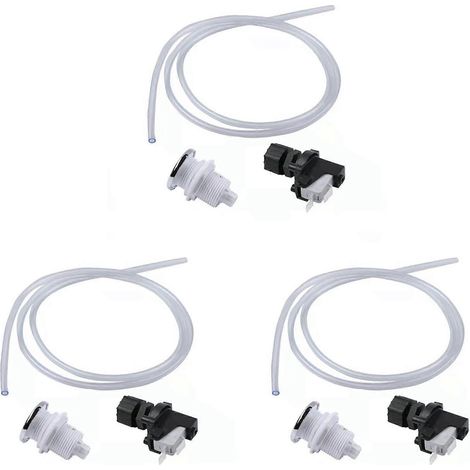 3X 16A Broyeur de déchets pour baignoire et spa avec interrupteur pneumatique à verrouillage automatique et bouton-poussoir (1/5)