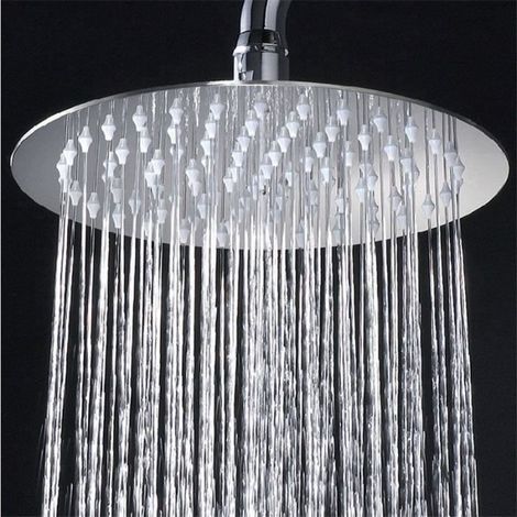 TEMSPA Douchette - Pommeau de Douche Ronde 6 Pouces en Acier Inox Booster-Ywey (1/5)