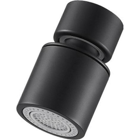 Douchette de robinet de cuisine avec filtre, protection anti-éclaboussures rotative et réglable, buse de robinet à bulles, robinet de cuisine noir A (1/5)