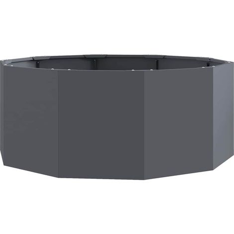 Maison Exclusive - Jardinera Antracita 90 x 90 x 35 cm Acero