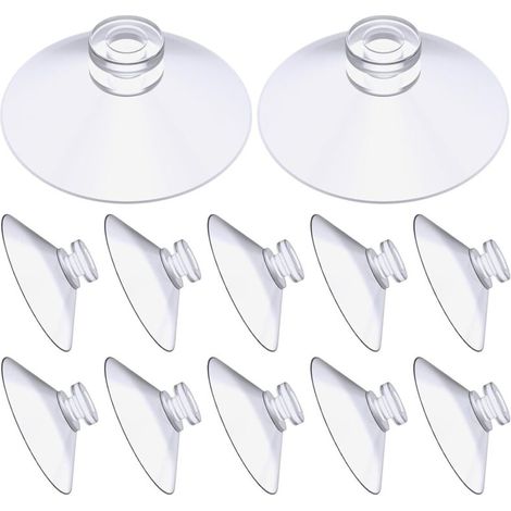 Hochhaftende, transparente PVC-Saugnäpfe – 12er-Pack (30 mm) für Glas, Fliesen und Wände