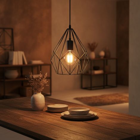 Lampe suspendue filaire Carlton Ø 24cm - 32643 (1/2)