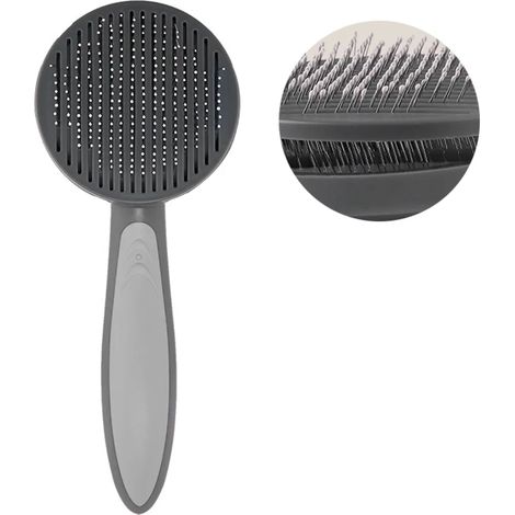 Brosse pour animaux, Brosse auto-nettoyante pour chiens et chats - 95% de poils éliminés, Outil de toilettage professionnel pour poils longs/courts (1/5)