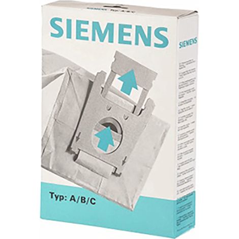 SACHET DE SACS TYPE A/B/C SIEMENS X5 POUR PIECES ASPIRATEUR NETTOYEUR PETIT ELECTROMENAGER - 00461409 (1/2)