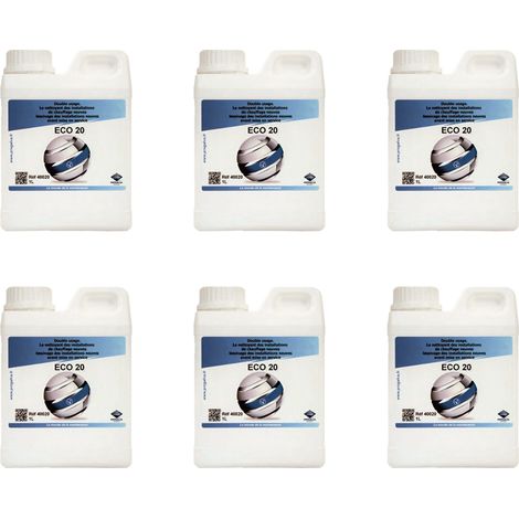Lot 6 bidons de 1L ECO 10 - Nettoyant lessiviel installation chauffage (1/2)