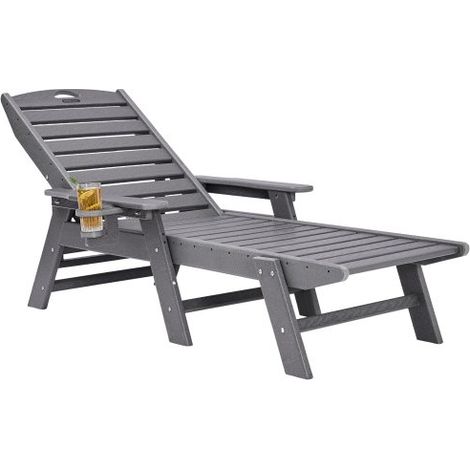Bain de Soleil - Capacité de Charge 181 kg Chaise Longue Jardin (1/5)