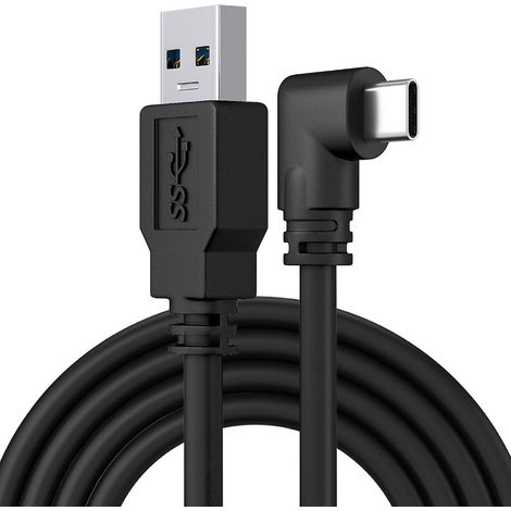 USB-C-Kabel für Oculus Quest 2, 6 Meter, USB 3.1 Gen2 für schnelle Datenübertragung, schwarz (1/4)