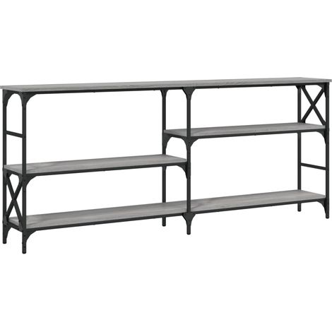 Maison Exclusive - Tavolo Consolle Grigio Sonoma 180x29x76,5 cm Legno Multistrato
