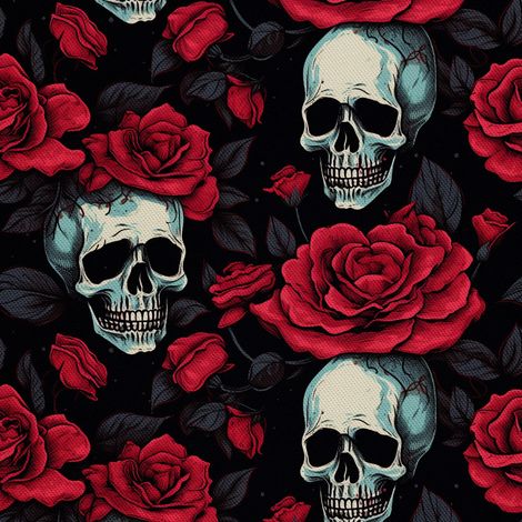 Tela decorativa para exteriores Oxford - Motivo de calavera I DX4394 (1/5)