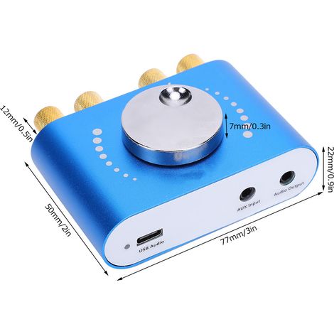 20W + 20W Bluetooth-Stereo-Digitalverstärker, Bluetooth-Verstärker, 8-24V DC-Netzteil (1/5)