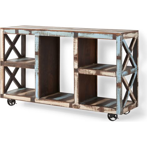 IraArmoire à miroir suspendue en effet chêne (1/3)