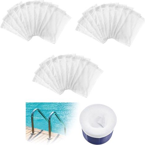 30-teiliges Skimmer-Set für Pools, Filterschutz zum Auffangen von Schmutz und Sand für Pumpen, Filter, Körbe und Skimmer – Weiß (1/5)