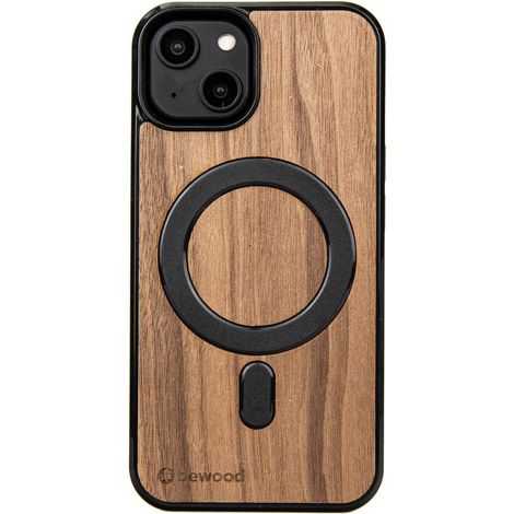 Bewood Holzhülle für iPhone 14 Amerikanischer Nussbaum MagSafe