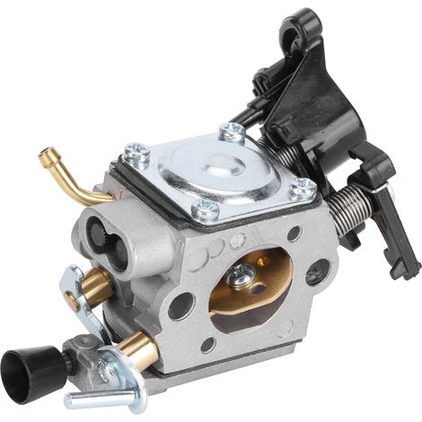 Carburateur en alliage d'aluminium compatible avec les moteurs à essence des tronçonneuses Husqvarna 450, 450E, 445 et 445E. (1/5)