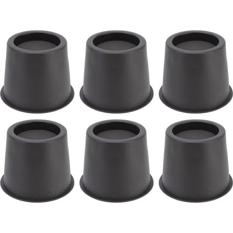 Cyrank 6 Patins de protection ronds noirs pour pieds meubles (1/5)