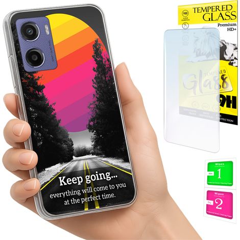 Funda para Motorola Moto E15 / Moto G05 con cubierta trasera y cristal 9H. (1/5)