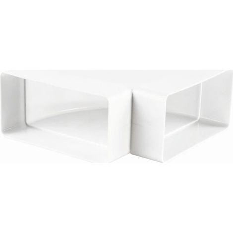 Coude 90° pour conduit de ventilation, 204 x 60 mm horizontal