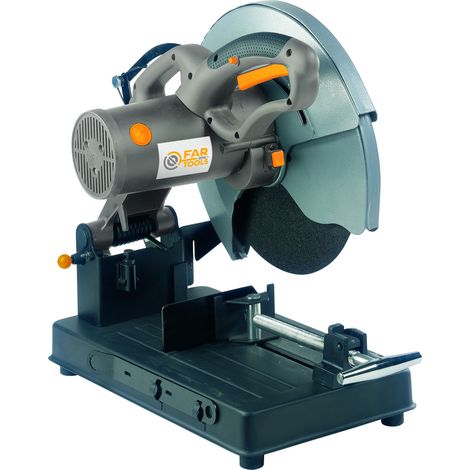 Tronçonneuse métal 2000W, disque de Ø355mm étau serrage rapide, vitesse rotation 3000tr/min, capacité coupe 90°=50x230mm (1/4)