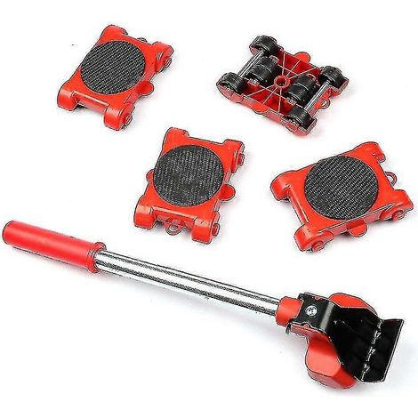 Kit de 5 pièces pour le déplacement de meubles à domicile ou en magasin : lève-meubles robustes, patins de glissement H (1/5)