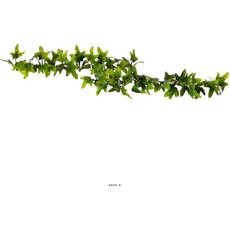 Barrette x12 séparateurs socle blanc L25cm feuilles lierre artificiel (1/3)