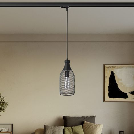 Creative Cables – Jéroboam Pendelleuchte mit Flaschenschirm für Schienensysteme – Leuchtmittel nicht enthalten