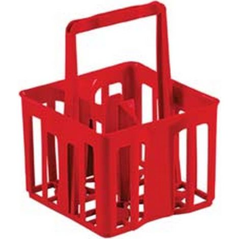 5PZ CESTELLO PORTABOTTIGLIONI DA LT.2 4 POSTI - cm.25x25x32,5h.