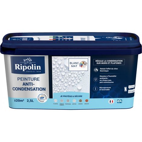 Pintura anticondensación Ripetanch, RIPOLIN blanco 2,5 l RIPOLIN