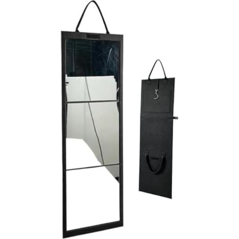 Miroir pliable pleine longueur incassable pleine longueur sans perçage (1/5)