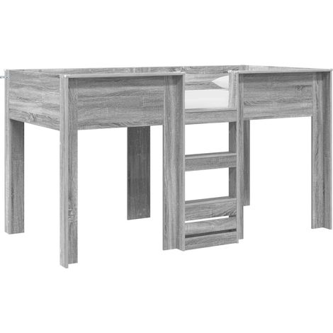 Maison Exclusive - Etagenbett für Kinder Graues Sonoma 100 x 200