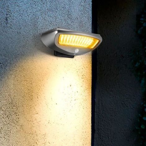 Applique murale solaire - - 600LM - 4 modes - Détection de mouvement - IP65 (1/4)