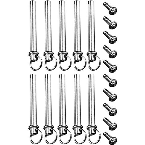 Kit de réparation Healeved 10 pièces pour éventails pliants, comprenant rivets et écrous en acier