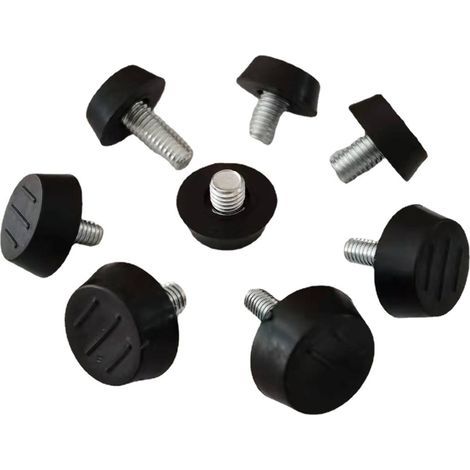 Pieds Vérin de Meuble Réglables Pied de Nivellement avec T-écrou Filetage Vis de Ajustables pour Pieds de Chaise Table Sofa M8 x 23 x 18mm 16 Pièces H28 (1/5)