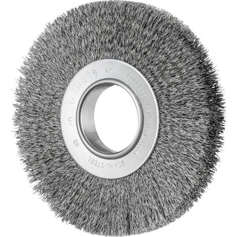 PFERD TOOLS Brosse ronde POS large non agrandie RBU Ø 180 x 25 mm alésage variable Ø fil d'acier 0,30 pour support de p (1/6)