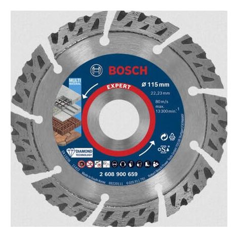 Discos de diamantes multifateriales expertos, 115 x 22,23 x 2.2 x 12 mm