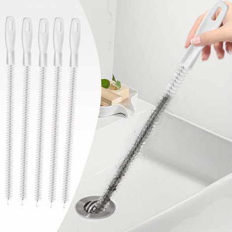 5 Pcs Brosse de Nettoyage de Drain D'égout,45cm Flexible Brosse pour Tuyaux (1/5)